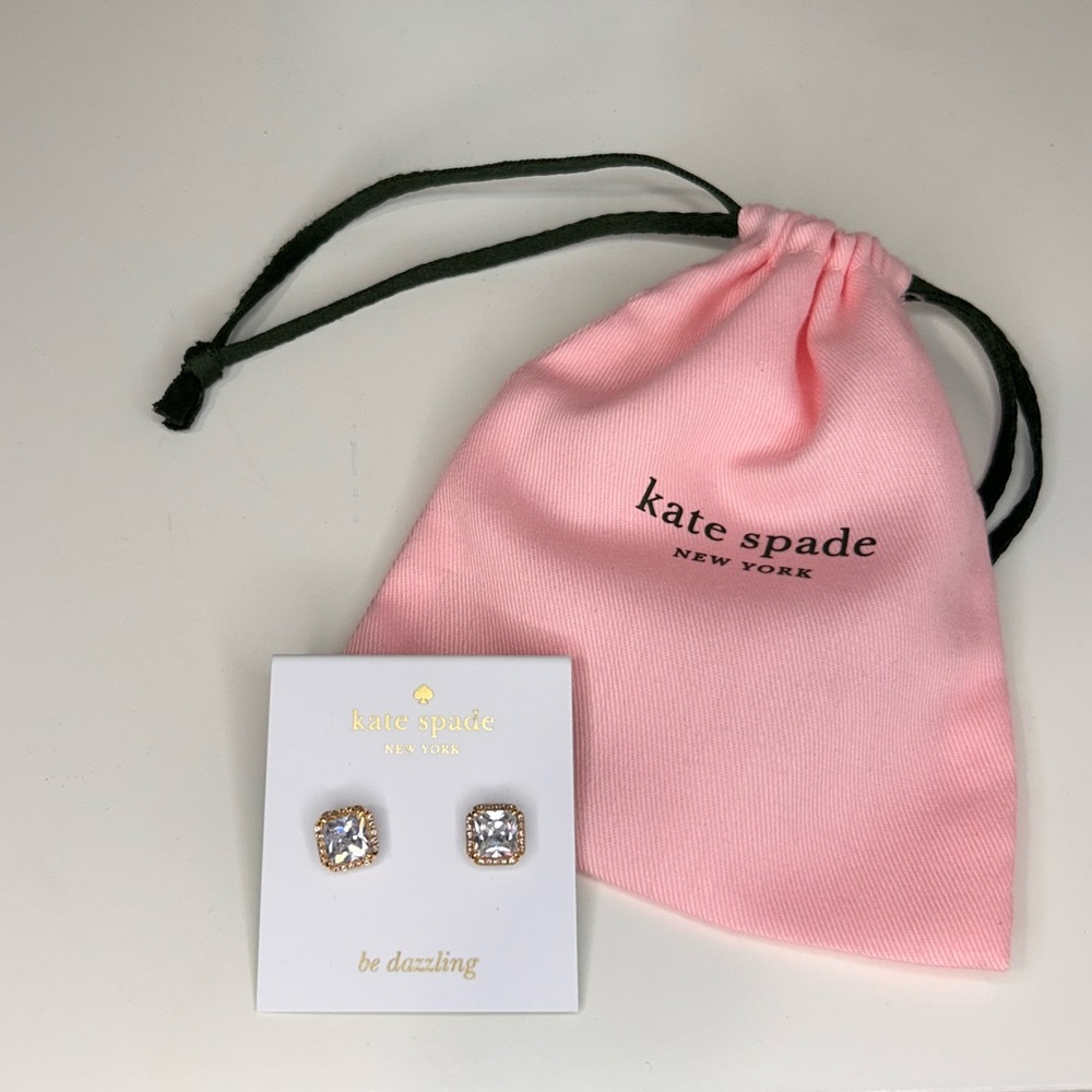 Kate Spade Silver Square Earrings